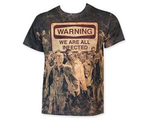 Walking Dead Sublimated We Are All Infected Tee Shirt
