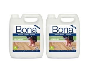 2PK Bona 2.5L Wood Floor Cleaner/Maintenance for Timber/Wooden Surface Cleaning