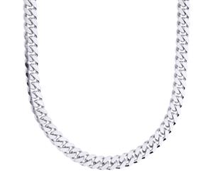 925 Sterling Silver Bling Chain - MIAMI CUBAN 6mm - Silver