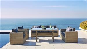 Crown 5-Piece Outdoor Rectangular Mid-Height Lounge/Dining Setting