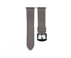Dotted Design Genuine Leather Band for Apple Watch - Grey