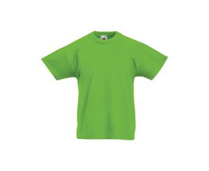 Fruit Of The Loom Childrens/Kids Original Short Sleeve T-Shirt (Lime) - RW4728