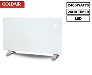 Goldair 2400W Curved Glass Panel Heater - White