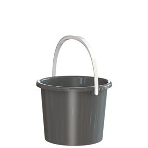 HomeLeisure 3L Charcoal Plastic Bucket