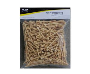 Izzo Hardwood Tees 500 Pack 2.75 Inch Natural