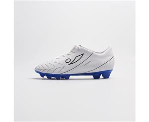 Kids Concave Halo + FG - White/Blue Football Boots