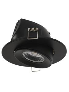 LEDlux City II Adjustable LED Black Dimmable Downlight in Cool White