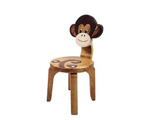 Monkey Wooden Kids Chair Children Toddler Play Back Chair MANGO TREES Furniture