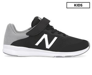 New Balance Boys' Premus Wide Fit Running Sports Shoes - Black/White
