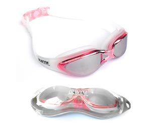 OLWYM Swimming Goggles - Spider - Anti Fog No Leak UV Protected Mirrored Lens Swim Goggles - Pink