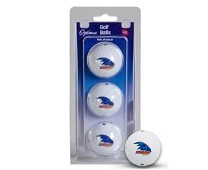 Official AFL Adelaide Crows Pack Of 3 Golf Balls White