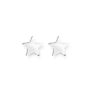 Silver Small Star Stud Earrings