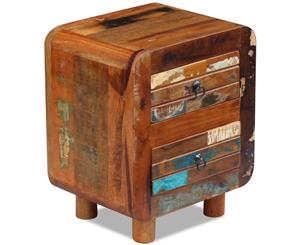 Solid Reclaimed Wood Night Cabinet Bedside Nightstand Table Organiser