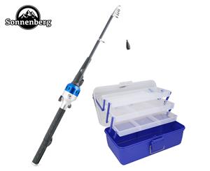 Sonnenberg Fishing Rod & Tackle Box Bundle