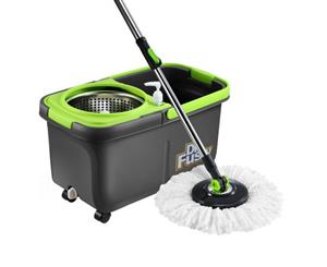 Stainless Steel Microfiber 360 Spin Mop-10L
