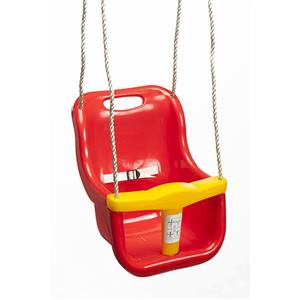 Swing Slide Climb Red / Yellow Plastic Baby Swing Seat