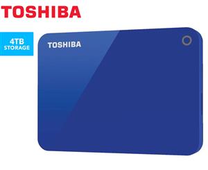 Toshiba 4TB Canvio Advance External Hard Drive - Blue