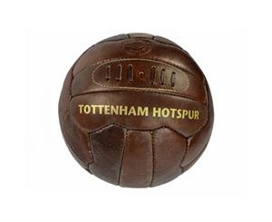 Tottenham Hotspur Fc Official Retro Heritage Leather Football (Brown) - BS738