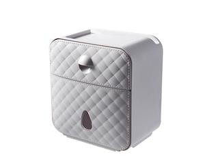 Waterproof Toilet Paper Holder Tissue Box - Grey