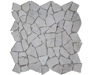 11pcs Marble Natural Stone Mosaic Tiles 30x30cm Floor Wall Decor In/Outdoor