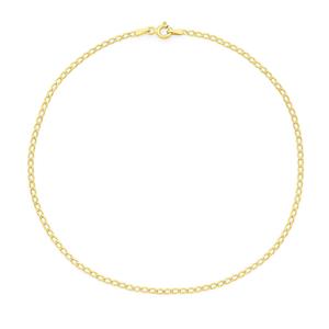 9ct Gold 27cm Solid Curb Anklet