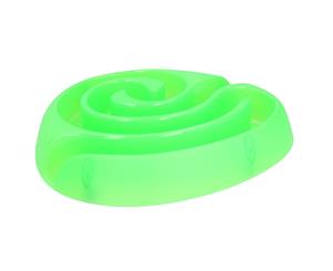 AB Tools Large Lime DogMaze Food Maze Slow Feeder Bowl For Dogs Over 10kg 16x41cm