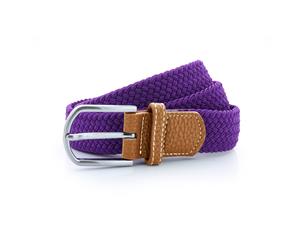 Asquith & Fox Mens Woven Braid Stretch Belt (Purple) - RW4913