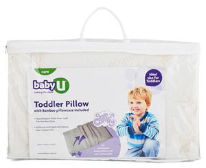 Baby U Memory Foam Toddler Pillow w/ Bamboo Pillowcase