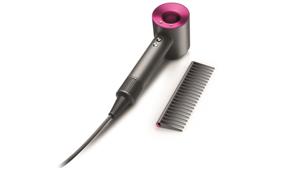 Dyson Supersonic Hair Dryer with Comb - Iron/Fuchsia