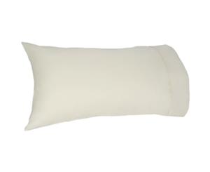 Easy Rest - Soft and Elegant 250TC Pure Cotton Percale Pillow Case (King) - Cream