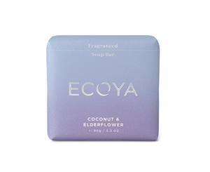 Ecoya Fragranced Soap Bar - Coconut & Elderflower