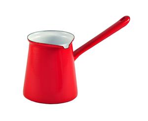 Enamelware Turkish Coffee Pot - 250ml Red