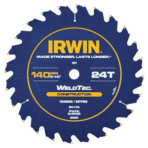 Irwin WeldTec 140mm 24T Construction Circular Saw Blade