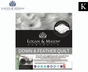 Logan & Mason 50 Down & 50 Feather King Bed Quilt