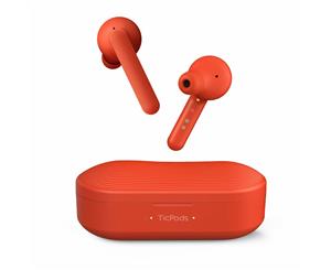 Mobvoi TicPods Free True Wireless Bluetooth Earbuds with Clear Crisp Audio and Charging case (Lava)