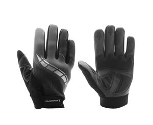 Muddyfox Unisex Cycle Glove Adult Touch and Close - Charcoal