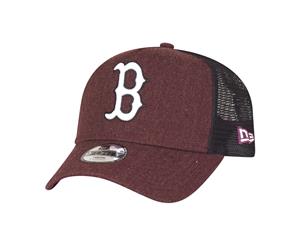 New Era Trucker Kids Cap - HEATHER Boston Sox maroon
