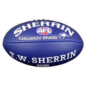 Sherrin Super Soft Touch Junior Australian Rules Ball Navy / White 8in