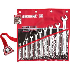 Sidchrome 10 Piece A/F Ring And Open End Spanner Set