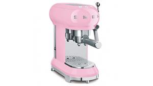 Smeg Espresso Coffee Machine - Pastel Pink