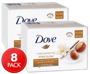 2 x Dove Shea Butter Beauty Cream Bar 4pk