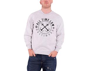 All Time Low Sea Sick Logo Official Mens Sweatshirt - Grey
