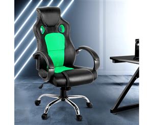 Artiss Gaming Chairs Office Study Computer Desk Seating Racing Racer Black Green
