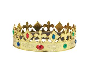 Bristol Novelty Unisex Regal Crown (Gold) - BN351