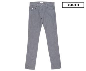 Chlo Girls' Denim Pants - Grey