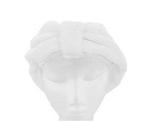 Dilly's Collections Hair Drying Turban Cap - White