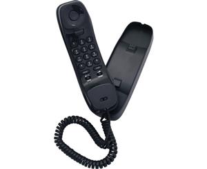 FP1100BLK UNIDEN Slimline Corded Phone Uniden Black Easy-To-Use SLIMLINE CORDED PHONE
