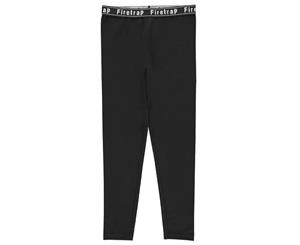 Firetrap Kids Leggings Jogging Bottoms Stretch Trousers Pants Junior Girls - Jet Black