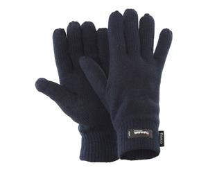 Floso Mens Thermal Thinsulate Knitted Winter Gloves (3M 40G) (Navy) - GL184