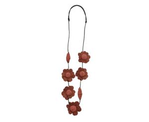 KAJA Clothing FIONA Necklace - Terracotta Felt/Yarn